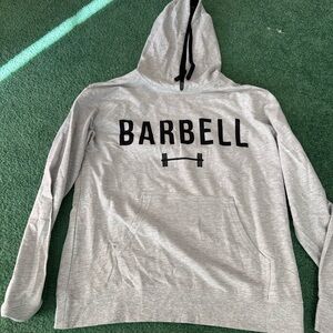 Barbell apparel Gray Men's Hoodie Sweater small